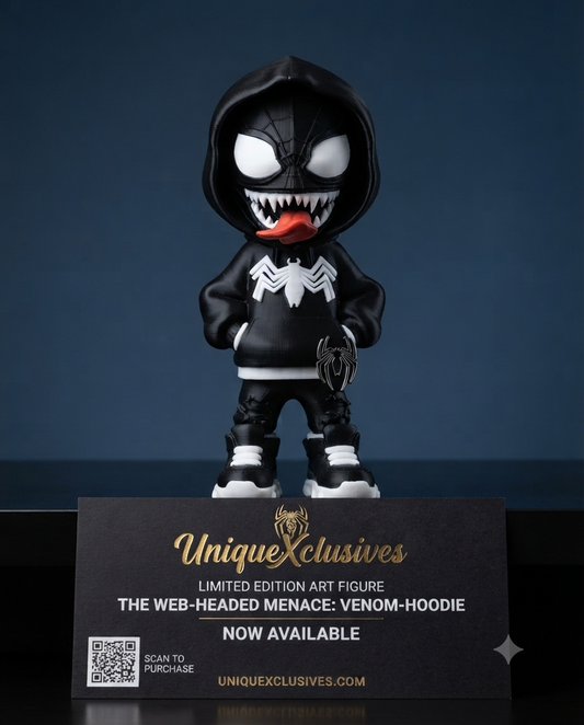 3D Printed Spider-Verse Inspired Hooded Collectible Figure | Miles Inspired, Gwen Inspired & Shadow Symbiote Variant | Gamer Desk Decor | Superhero Fan Gift | Handmade Display Statue
