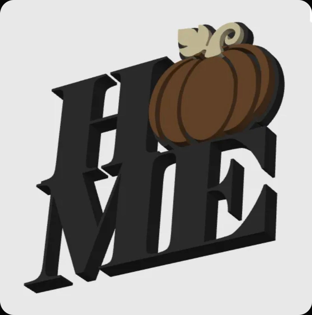 HOME Pumpkin Wall Décor Sign